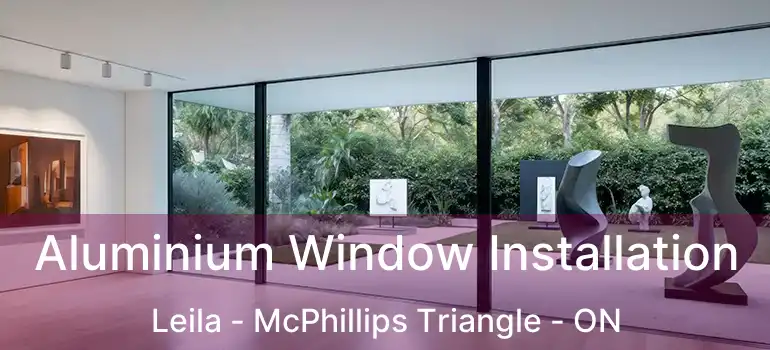  Aluminium Window Installation Leila - McPhillips Triangle - ON