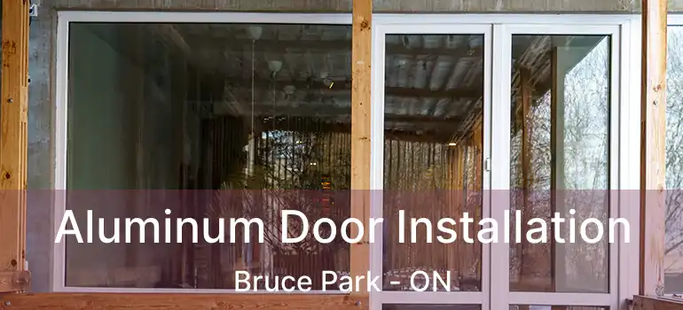  Aluminum Door Installation Bruce Park - ON