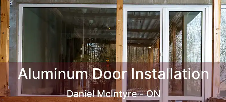  Aluminum Door Installation Daniel McIntyre - ON