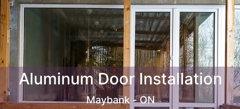  Aluminum Door Installation Maybank - ON