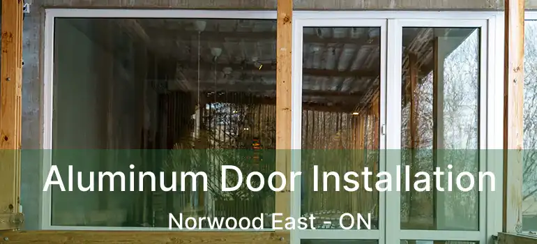  Aluminum Door Installation Norwood East - ON