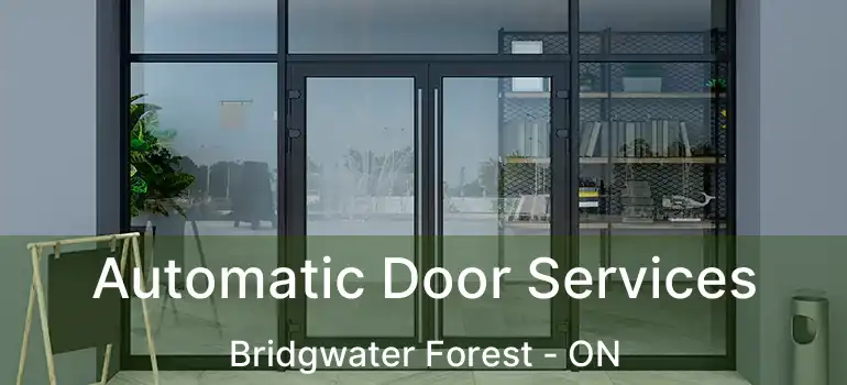  Automatic Door Services Bridgwater Forest - ON