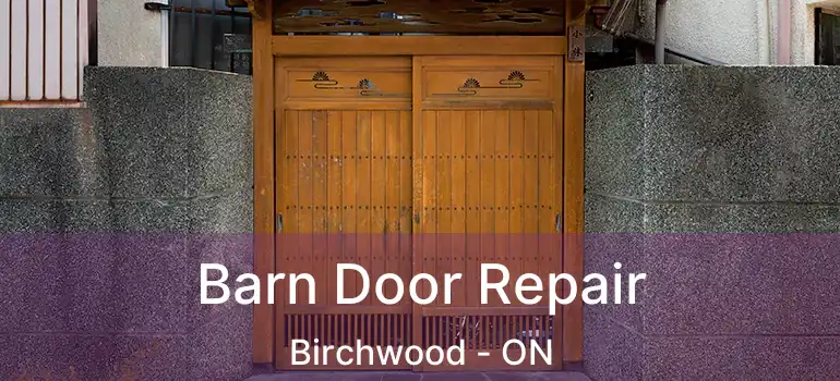 Barn Door Repair Birchwood - ON