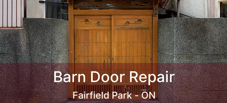  Barn Door Repair Fairfield Park - ON