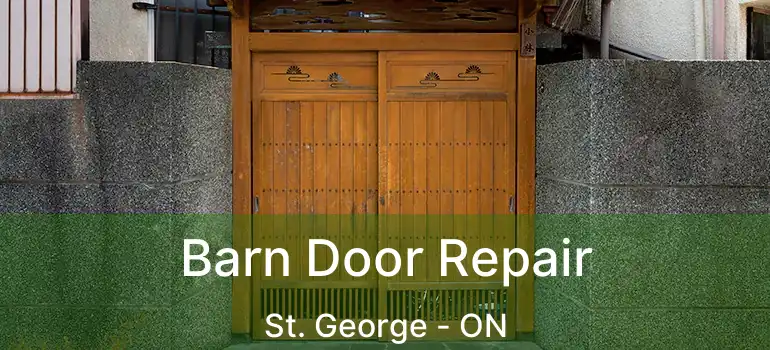  Barn Door Repair St. George - ON
