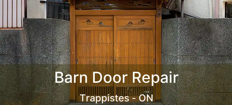  Barn Door Repair Trappistes - ON