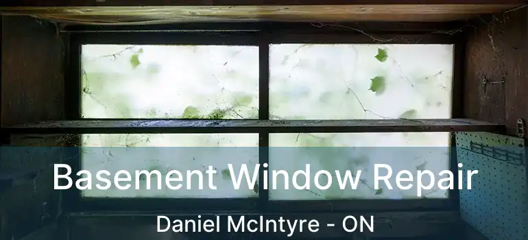  Basement Window Repair Daniel McIntyre - ON