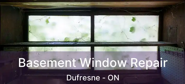  Basement Window Repair Dufresne - ON