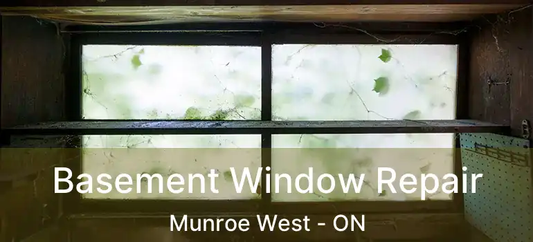  Basement Window Repair Munroe West - ON