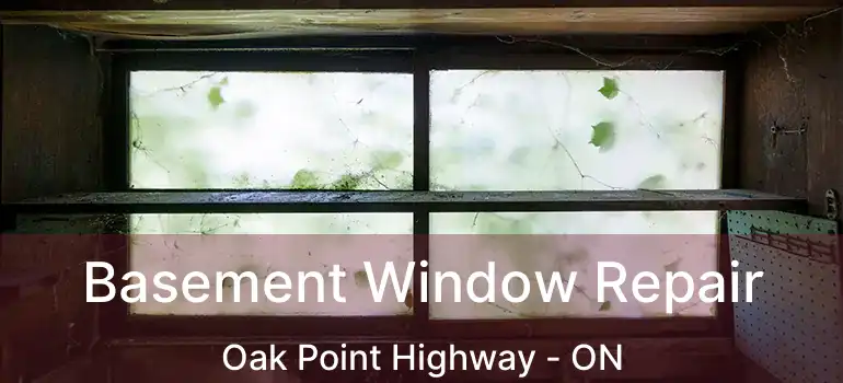  Basement Window Repair Oak Point Highway - ON