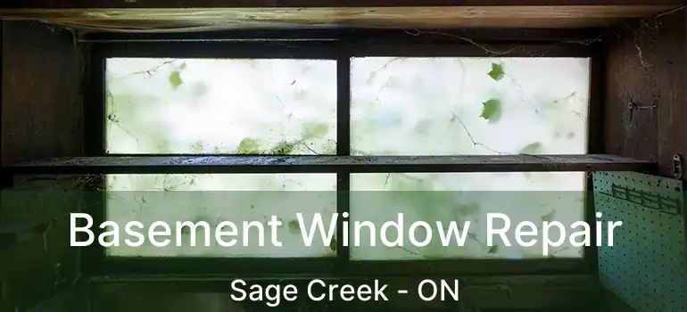  Basement Window Repair Sage Creek - ON