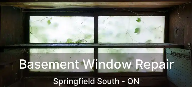  Basement Window Repair Springfield South - ON