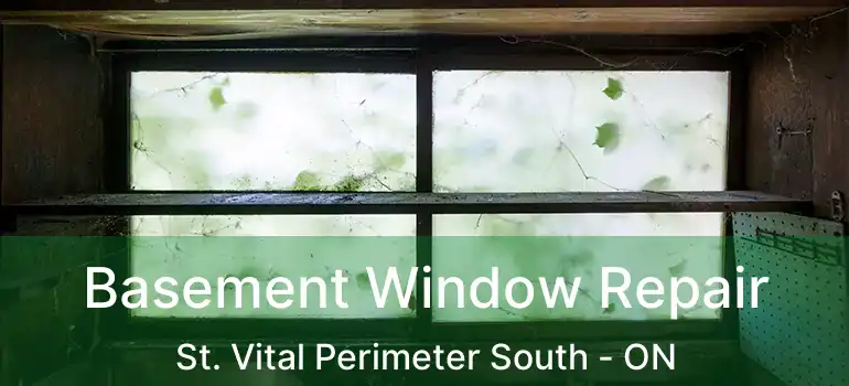  Basement Window Repair St. Vital Perimeter South - ON