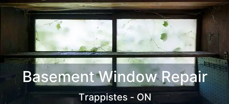  Basement Window Repair Trappistes - ON