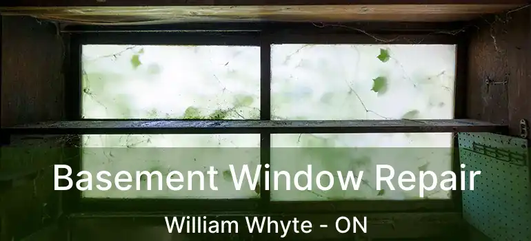  Basement Window Repair William Whyte - ON