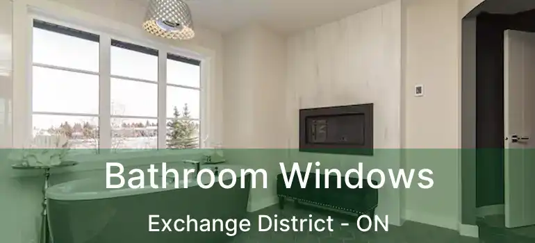  Bathroom Windows Exchange District - ON