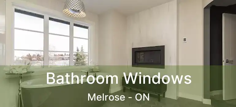  Bathroom Windows Melrose - ON