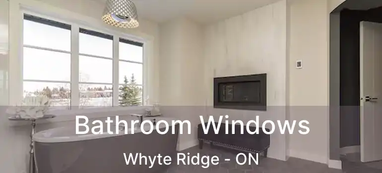  Bathroom Windows Whyte Ridge - ON
