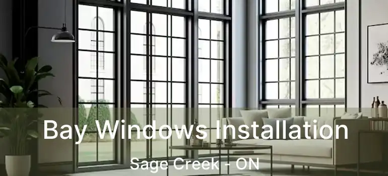  Bay Windows Installation Sage Creek - ON