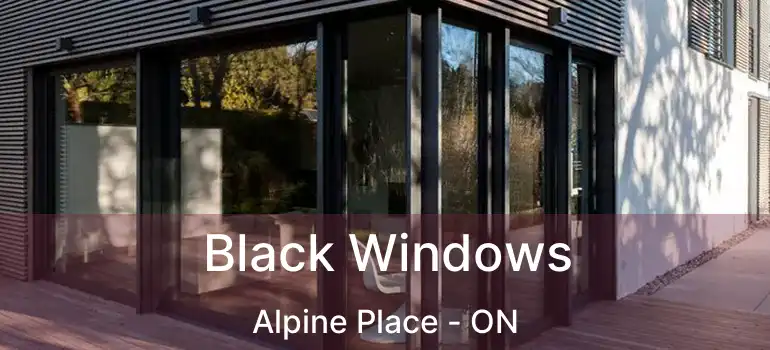  Black Windows Alpine Place - ON