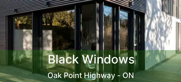  Black Windows Oak Point Highway - ON