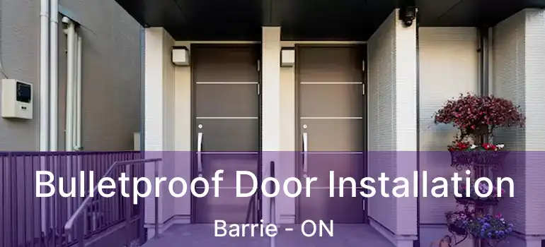  Bulletproof Door Installation Barrie - ON