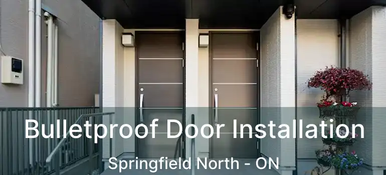  Bulletproof Door Installation Springfield North - ON