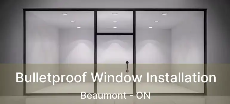  Bulletproof Window Installation Beaumont - ON