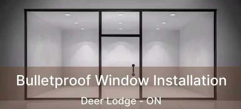  Bulletproof Window Installation Deer Lodge - ON