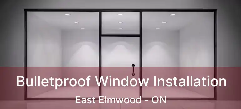  Bulletproof Window Installation East Elmwood - ON