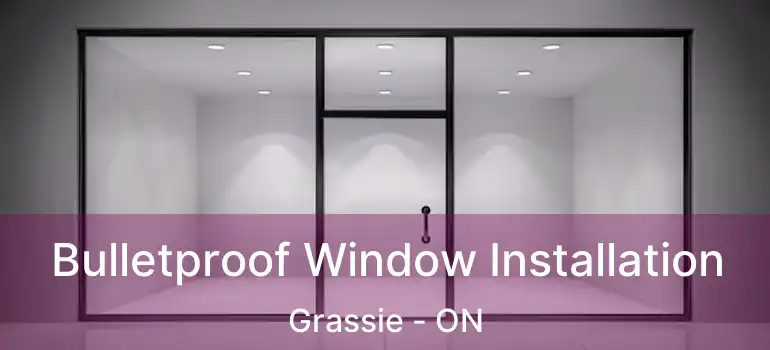  Bulletproof Window Installation Grassie - ON