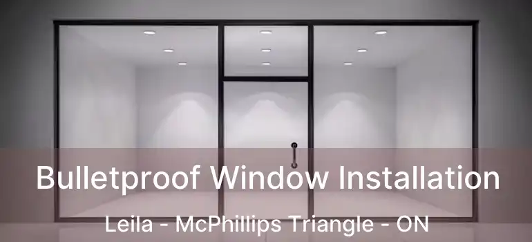  Bulletproof Window Installation Leila - McPhillips Triangle - ON