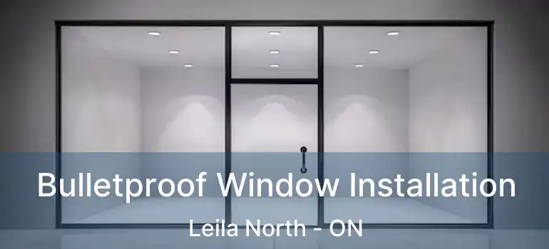  Bulletproof Window Installation Leila North - ON