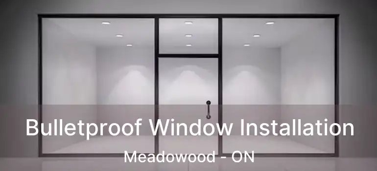 Bulletproof Window Installation Meadowood - ON