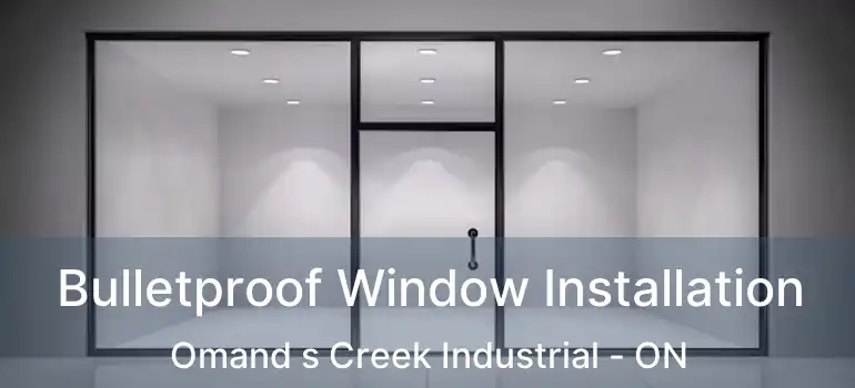  Bulletproof Window Installation Omand s Creek Industrial - ON