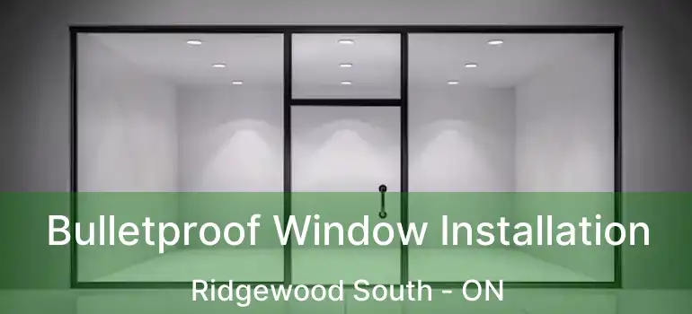  Bulletproof Window Installation Ridgewood South - ON