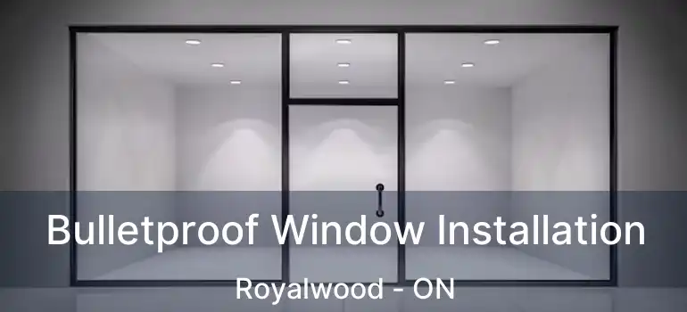  Bulletproof Window Installation Royalwood - ON