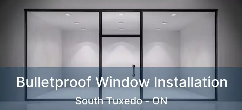  Bulletproof Window Installation South Tuxedo - ON