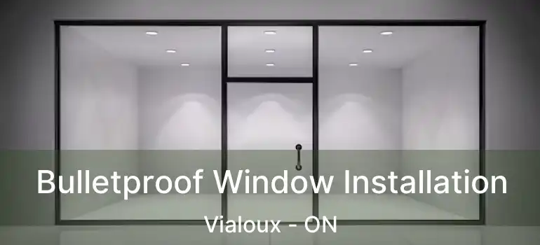 Bulletproof Window Installation Vialoux - ON