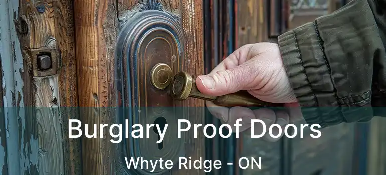  Burglary Proof Doors Whyte Ridge - ON