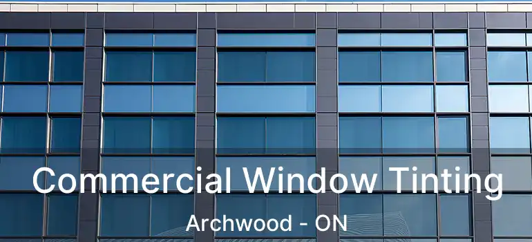  Commercial Window Tinting Archwood - ON