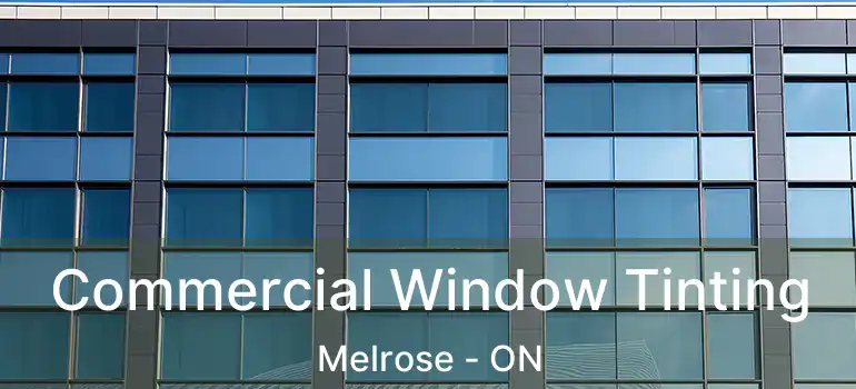  Commercial Window Tinting Melrose - ON