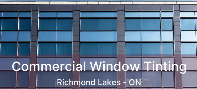 Commercial Window Tinting Richmond Lakes - ON