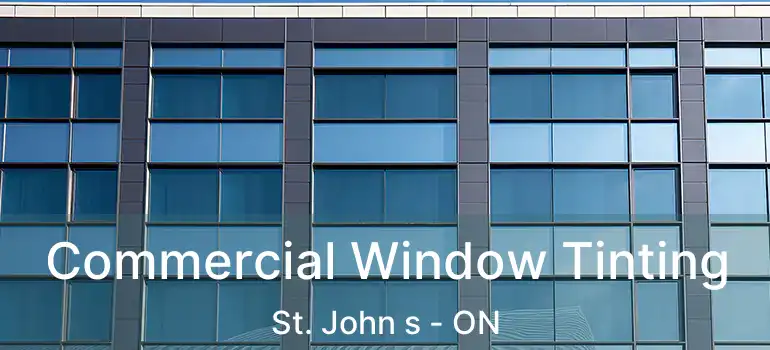  Commercial Window Tinting St. John s - ON