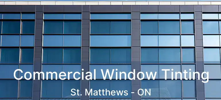  Commercial Window Tinting St. Matthews - ON