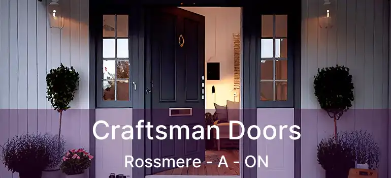  Craftsman Doors Rossmere - A - ON