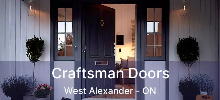  Craftsman Doors West Alexander - ON
