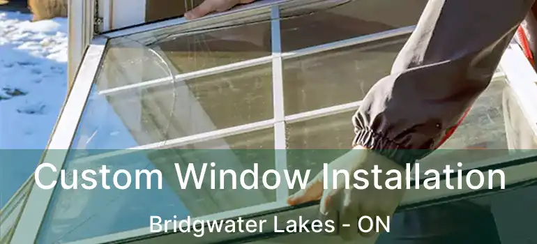  Custom Window Installation Bridgwater Lakes - ON