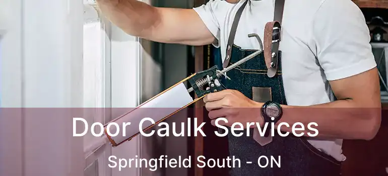  Door Caulk Services Springfield South - ON