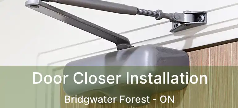  Door Closer Installation Bridgwater Forest - ON